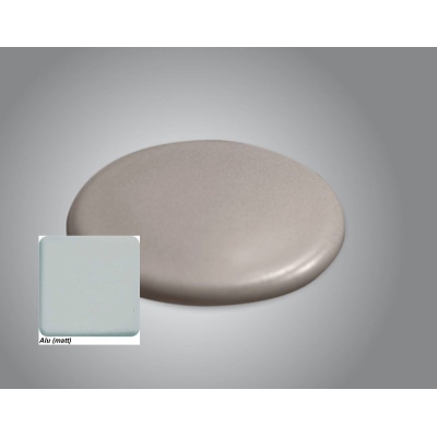 Systemceram Sink and Shower Cover, ceramic aluminum (matt), 0906