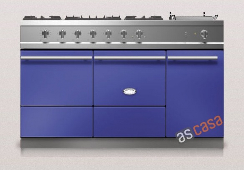 Lacanche Cluny 1400 D Modern, cooking station, 140.5 cm, color Porto blue, with 5 year guarantee!