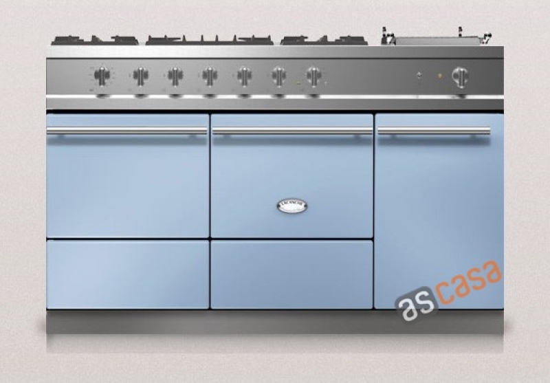 Lacanche Cluny 1400 D Modern, cooking station, 140.5 cm, color Delft blue, with 5 year guarantee!