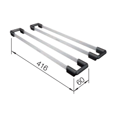 Blanco Top rails, stainless steel, 235906