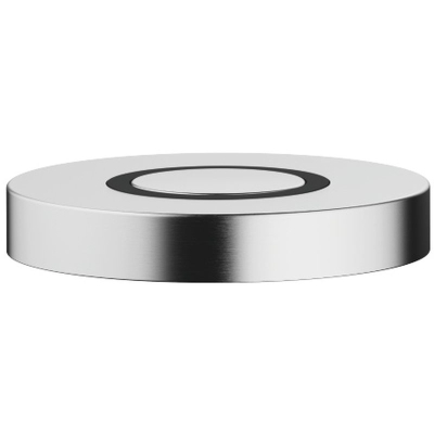Dornbracht Air Switch control button for garbage shredder, round, brushed chrome, 10713970-93
