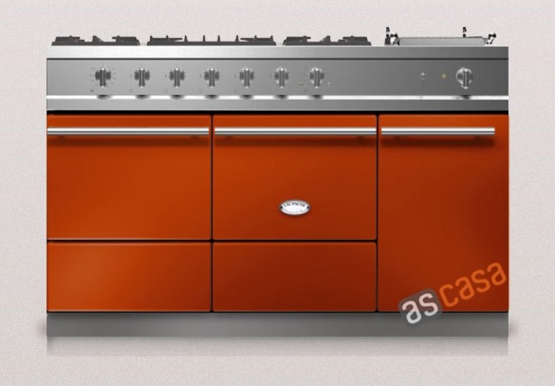 Lacanche Cluny 1400 D Modern, cooking station, 140.5 cm, color terracotta, with 5 year guarantee!