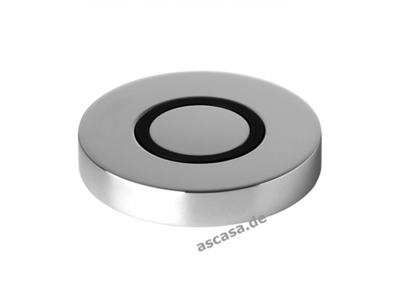 Dornbracht Air Switch control button for garbage shredder, round, chrome, 10713970-00