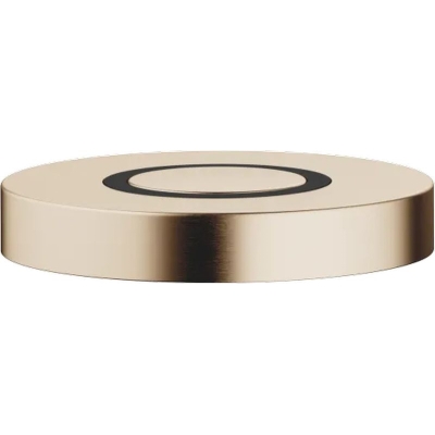 Dornbracht Air Switch control button for garbage shredder, round, brushed champagne (22kt gold), 10713970-46