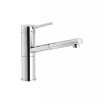 Systemceram KeraDomo SNOW, single lever mixer with hand shower, high pressure, 10073, color chrome