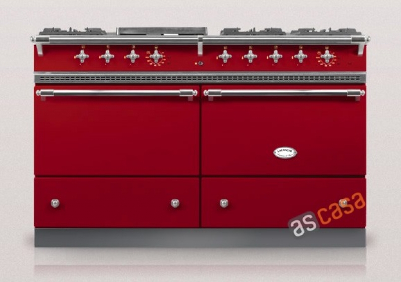 Lacanche Sully Classic, cooking station, 140.5 cm, color cherry red, with 5 year guarantee!