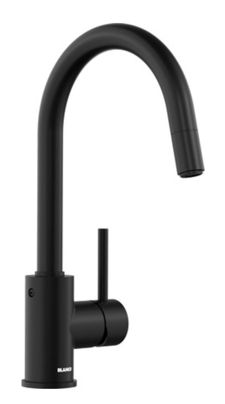 Blanco Mida-S black matt, fitting, high pressure pull spout hose shower, 526653