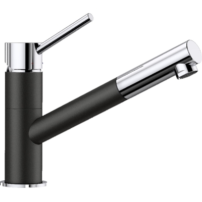 Blanco Kano-S Silgranit look, black/chrome, 526174