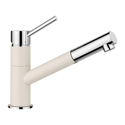 Blanco Kano-S Silgranit look, soft white/chrome, 526953