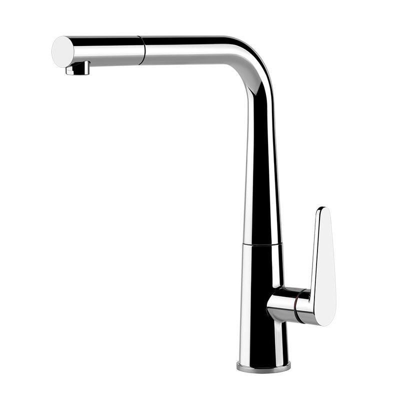 Systemceram KeraDomo TONO, single lever mixer with pull spout, high pressure, 10037, color chrome