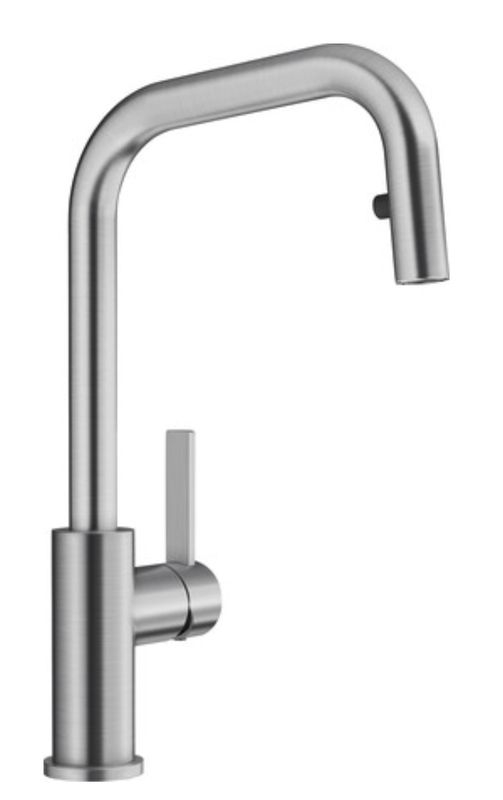 Blanco Jandora-S brushed stainless steel, fitting, high pressure pull spout hose shower, 526614