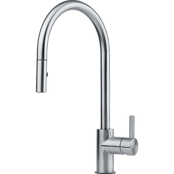 Franke Eos Neo single lever mixer, high pressure pull spout, stainless steel, 115.0590.045, 12317