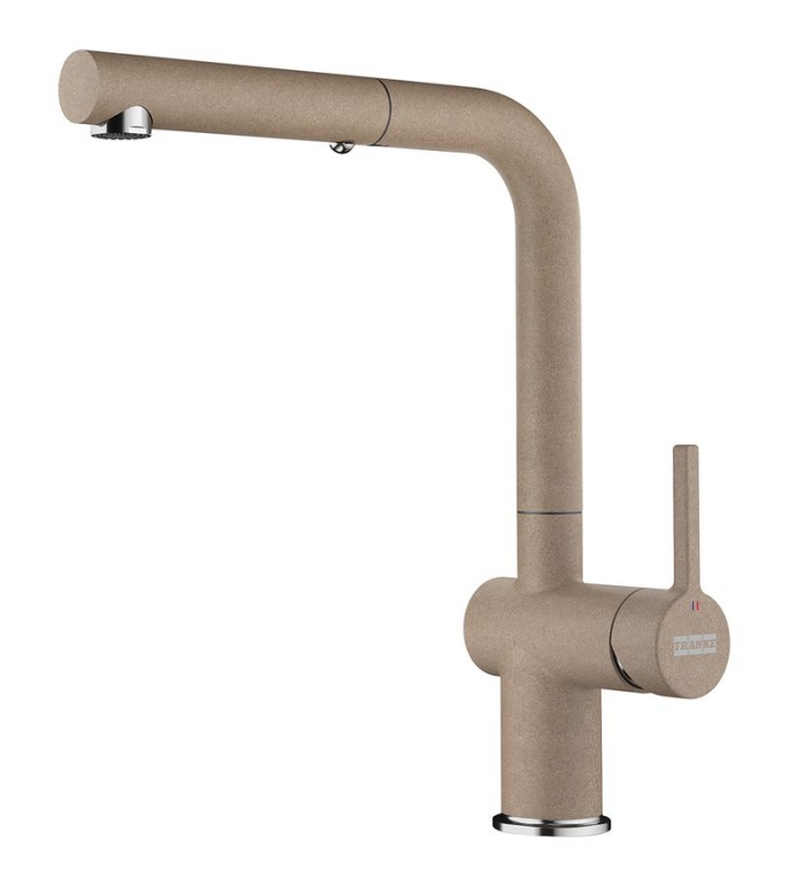 Franke Active L pull spout single lever mixer, high pressure, cashmere, 115.0653.389