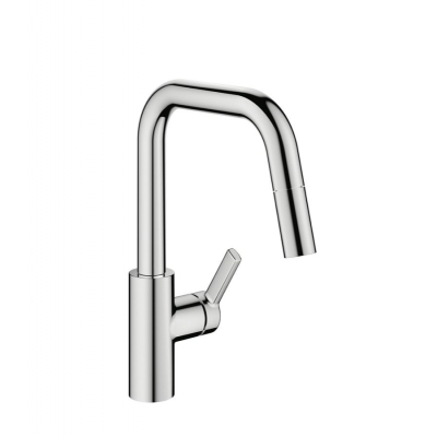 KWC Luna E7, single lever mixer chrome, high pressure hose shower, 5022242