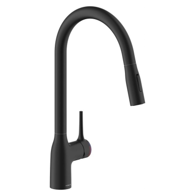 Systemceram KeraDomo MANIA SOFT, ühe hoovaga segisti tõmbetilaga, kõrgsurve, 18749, värvus must