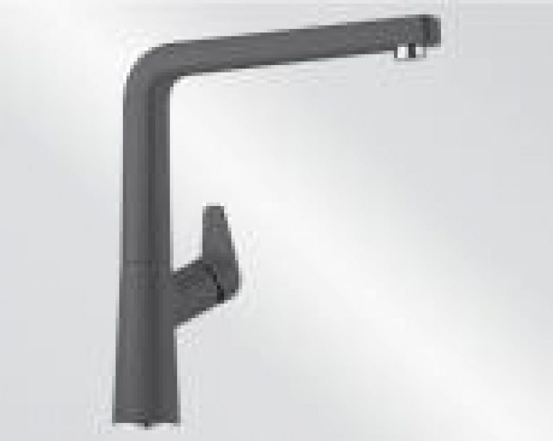 Blanco Avona S fitting Silgranit look, high pressure pull spout hose shower, color rock grey, 521285