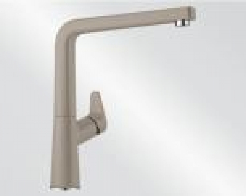 Blanco Avona S fitting Silgranit look, high pressure pull spout hose shower, color tartufo, 521283