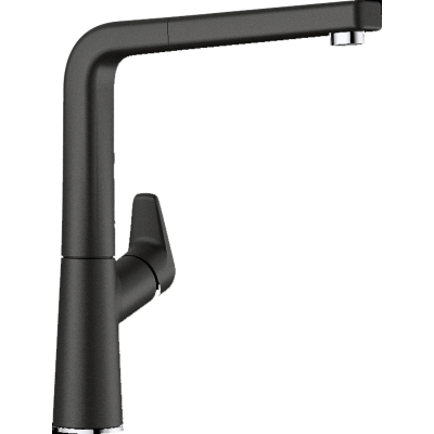 Blanco Avona S liitmik Silgranit look, kõrgsurvetõmbega tila vooliku dušš, värvus must, 526170