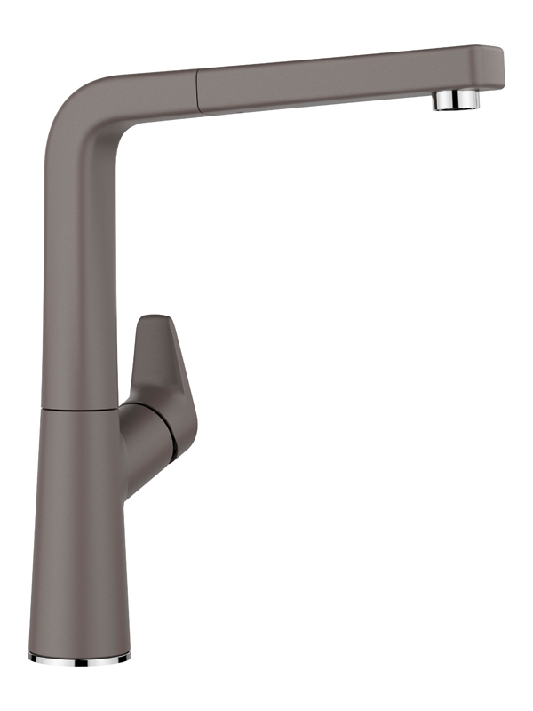 Blanco Avona S fitting Silgranit look, high pressure pull spout hose shower, color volcano gray, 526928