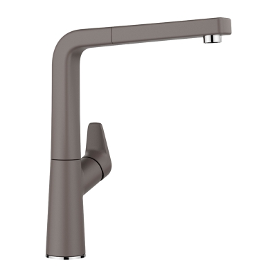 Blanco Avona S fitting Silgranit look, high pressure pull spout hose shower, color volcano gray, 526928