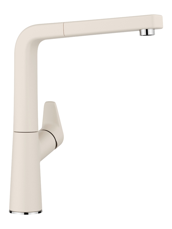 Blanco Avona S fitting Silgranit look, high pressure pull spout hose shower, color soft white, 526929