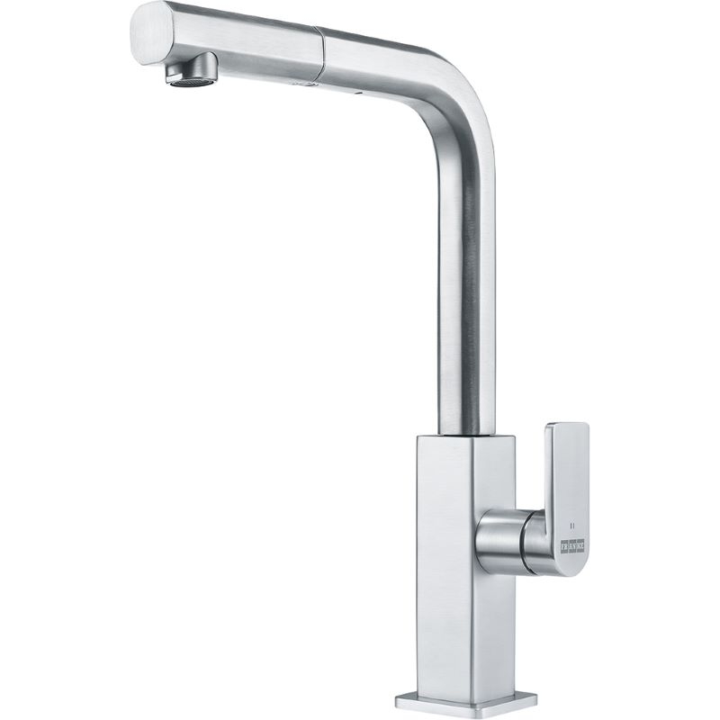 Franke Mythos single lever mixer, high pressure pull spout, stainless steel, 115.0547.853, 12169