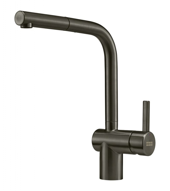 Franke Atlas Neo pull spout single lever mixer, high pressure, stainless steel anthracite, 115.0628.210