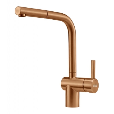 Franke Atlas Neo pull spout single lever mixer, high pressure, copper stainless steel, 115.0628.208