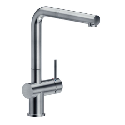 Reginox Cedar single lever mixer, high pressure pull spout, Gun Metal Silver, R35962