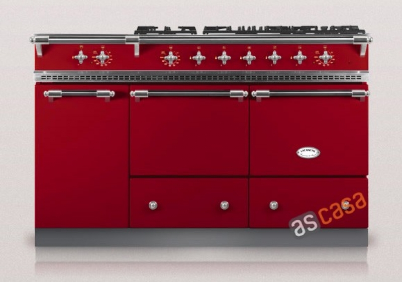 Lacanche Cluny 1400 G Classic, cooking station, 140.5 cm, color cherry red, with 5 year guarantee!