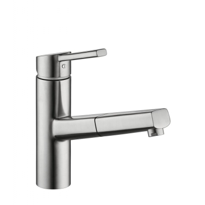 KWC Luna E8, roostevabast terasest ühe hoova segisti, kõrgsurvevoolik dušš, 5022236