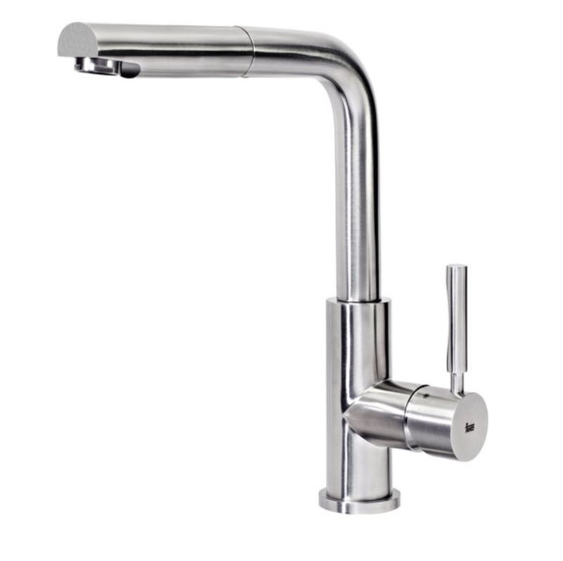 Teka INX 938, high-pressure pull-out shower, stainless steel, 749390200