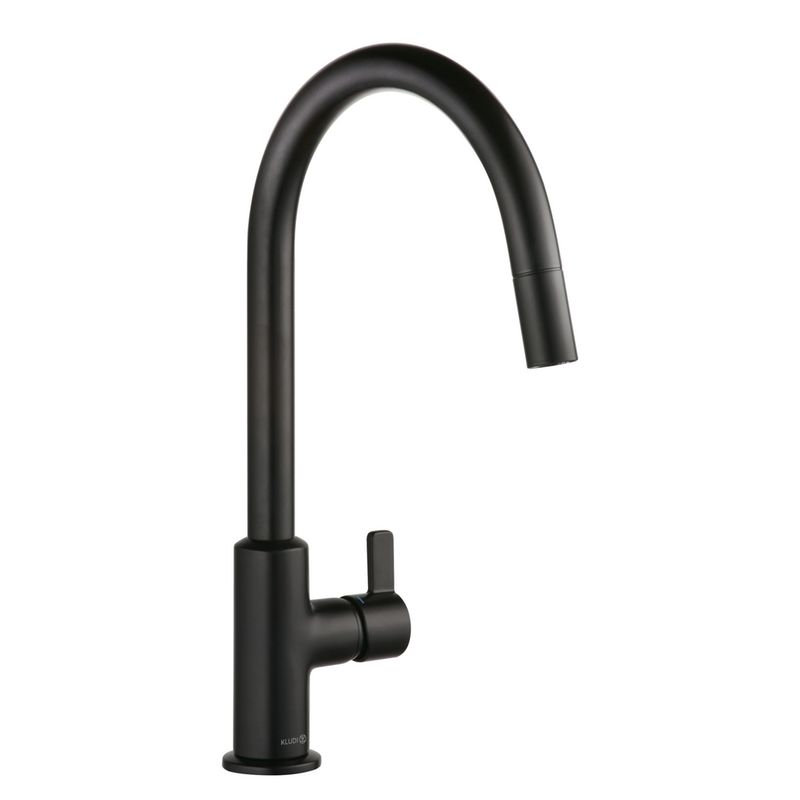 Kludi Bingo Star XS 3 pull-out spout high pressure matt black, 5023139