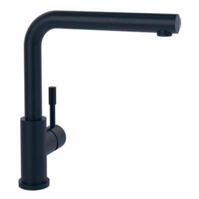 Villeroy &amp; Bochi liitmik terasest dušš, must matt, voolik dušš, 96970106