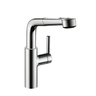 KWC Suno 6, single lever mixer chrome, high pressure hose shower, 5022233