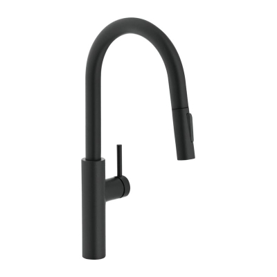 Franke Pescara Slide In ühe hoova segisti, kõrgsurvetõmbetila, must matt, 115.0575.968