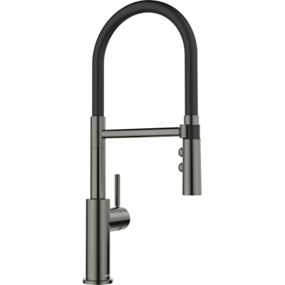 Blanco Catris-S Flexo PVD satin dark steel, 527731