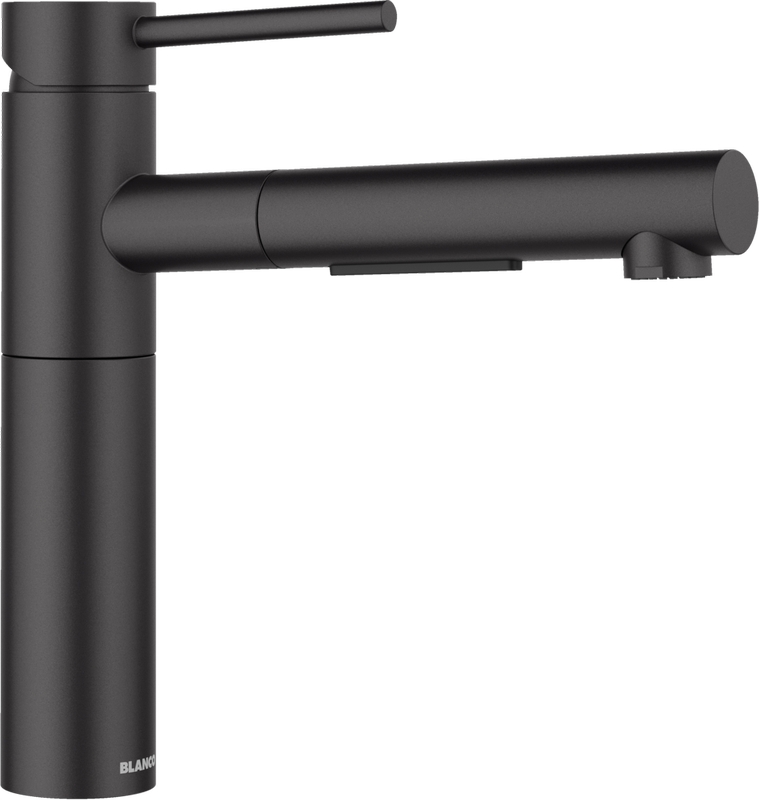 Blanco Alta-S II Silgranit-Look high pressure pull spout, silgranit black, 527545