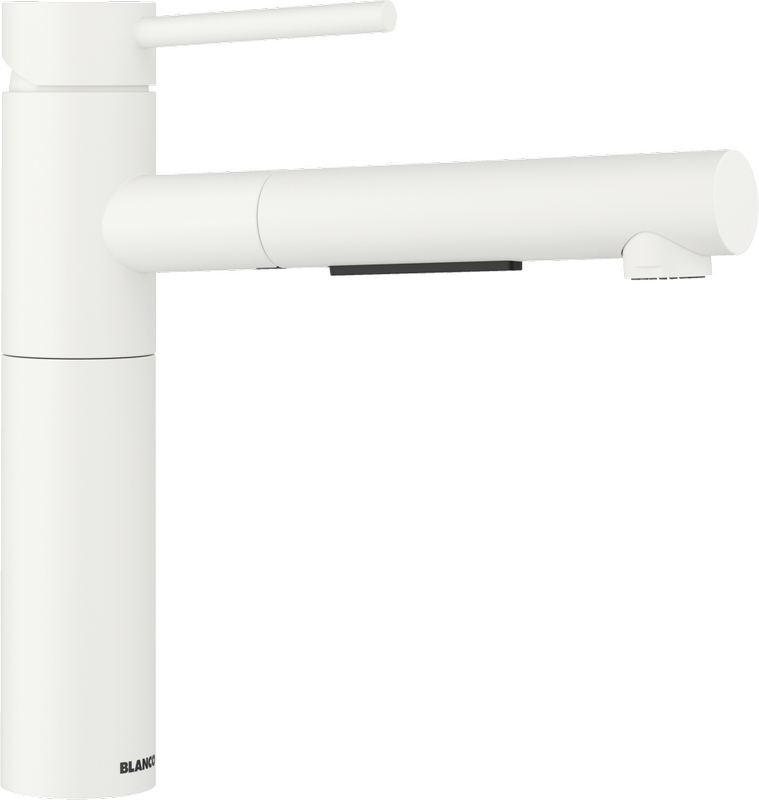 Blanco Alta-S II Silgranit-Look high pressure pull spout, silgranit white, 527552