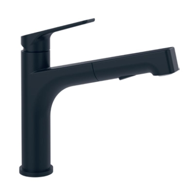 Villeroy &amp; Boch liibuv Junis Sky Shower, Matt Black, tõmbetila, 92820006