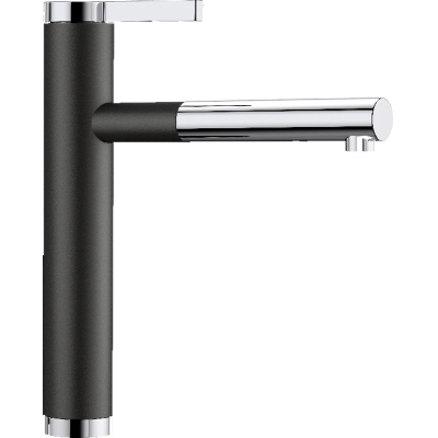 Blanco Linee-S Silgranit look, color black/chrome, 526171