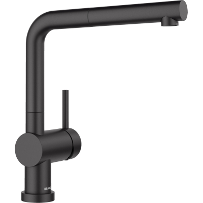Blanco Linus-S-F window fitting matt black high pressure pull spout, 527523