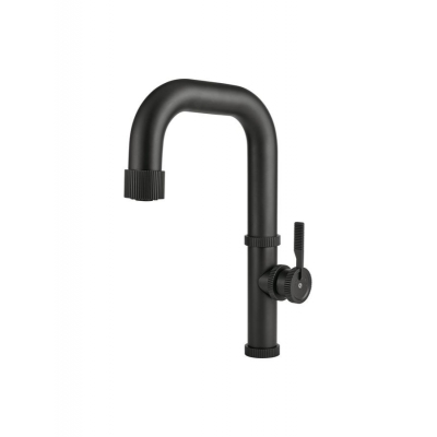 LINEA Raw, single lever mixer graphite, high pressure hose shower, 5011275