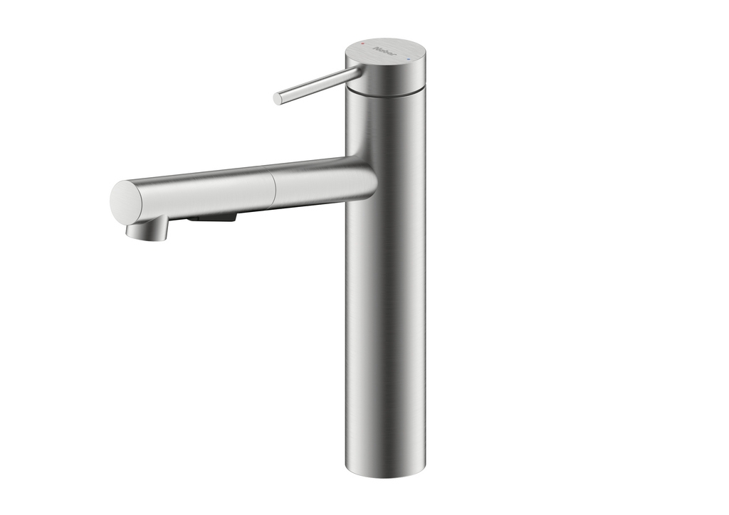 Servizio Namor 2, stainless steel finish, high pressure, hose shower, single lever mixer, 5025003