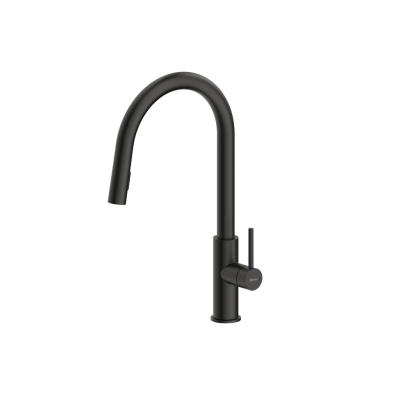 Servizio Namor 6, matt black, high pressure, hand shower, single lever mixer, 5025012