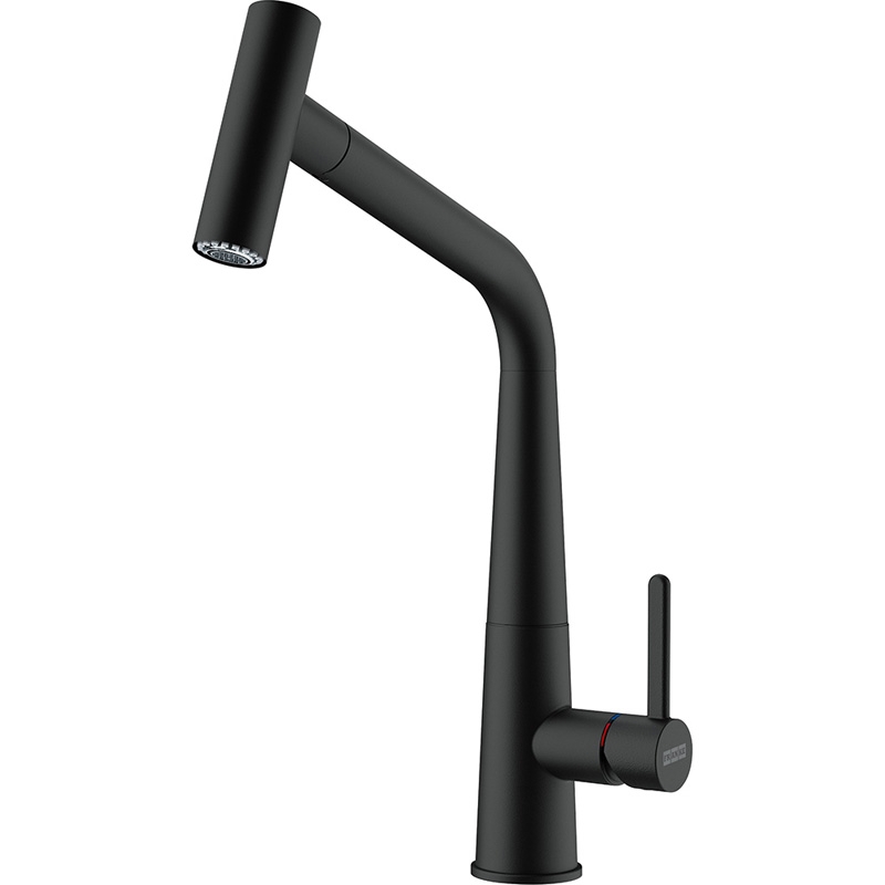 Franke Icon single lever mixer, high pressure pull-out shower, black matt, 115.0625.190, 12694