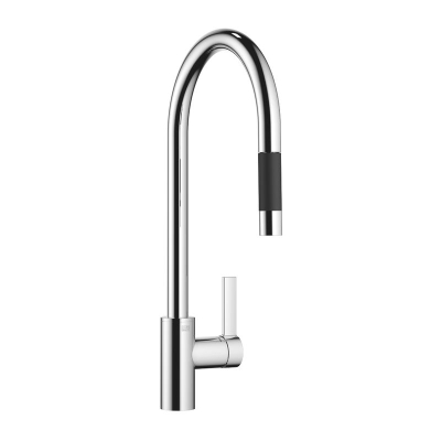 Dornbracht Tara Ultra pull-down single lever mixer with shower function, high pressure, chrome, 33870875-00