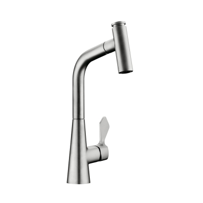 Linea Umore 2, roostevabast terasest viimistlus, kõrgsurvevoolikuga dušš, 5011342