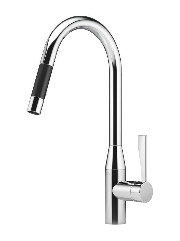 Dornbracht Sync pull-down single lever mixer with shower function, high pressure, chrome, 33870895-00