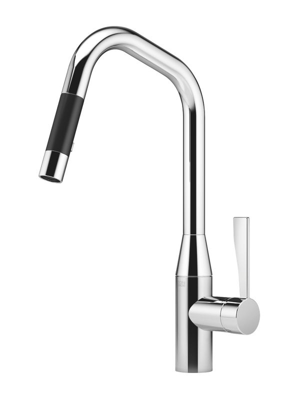 Dornbracht Sync pull-down single lever mixer with shower function, high pressure, chrome, 33875895-00